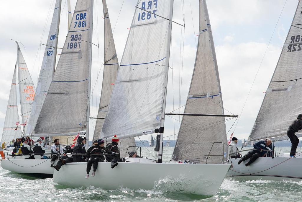 Bulitt leading Tiger - Crewsaver Warsash Spring Championship © Iain Mcluckie